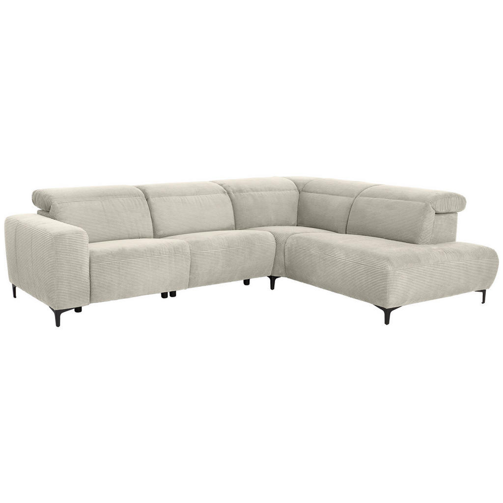 Thumbnail - Pure Home Lifestyle Ecksofa, Natur, Textil, Uni, Ottomane rechts, L-Form, 290x223 cm, Blauer Engel, Goldenes M, Dgm, Typ...