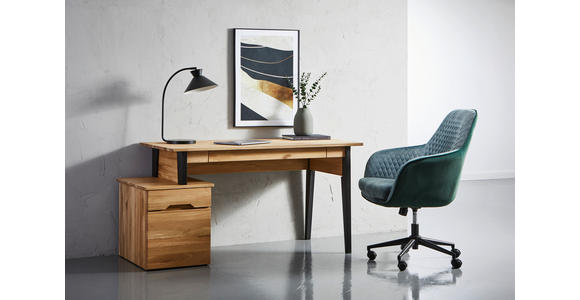 SCHREIBTISCH 156,7/65/74,2 cm in Eichefarben - Wildeiche/Eichefarben, MODERN, Holz/Holzwerkstoff (156,7/65/74,2cm) - Linea Natura
