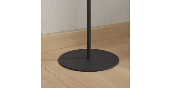 AKKU-STEHLEUCHTE 22/130 cm    - Schwarz, KONVENTIONELL, Kunststoff/Metall (22/130cm) - Novel