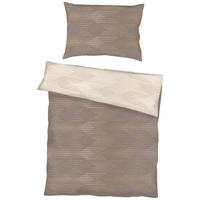 BETTWÄSCHE Makosatin 200/200 cm  - Haselnussfarben, KONVENTIONELL, Textil (200/200cm) - Kaeppel