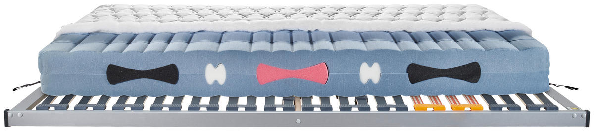 MATRATZENSET 90/200 cm  - Silberfarben, Basics, Holz (90/200cm) - Sleeptex