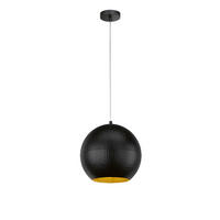 ZÁVĚSNÉ SVÍTIDLO, 30/140 cm  - černá/barvy zlata, Design, kov (30/140cm) - Fischer & Honsel
