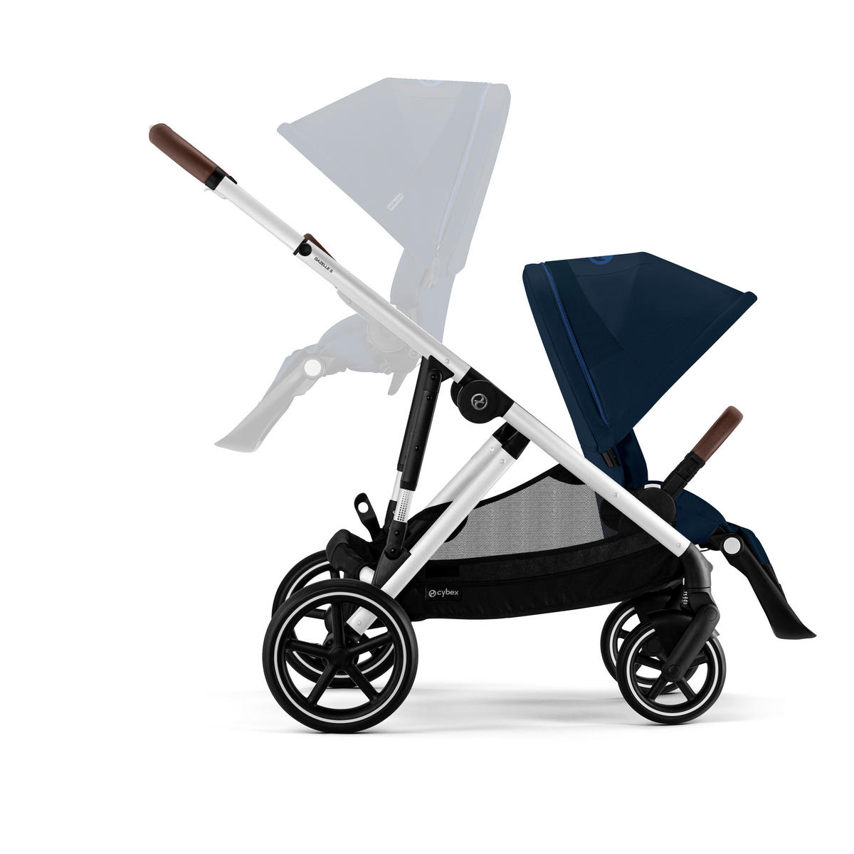 DJEČJA KOLICA  GAZELLE S  - tamno plava/srebrne boje, Basics, tekstil/metal (93-106/65/100-110cm) - Cybex