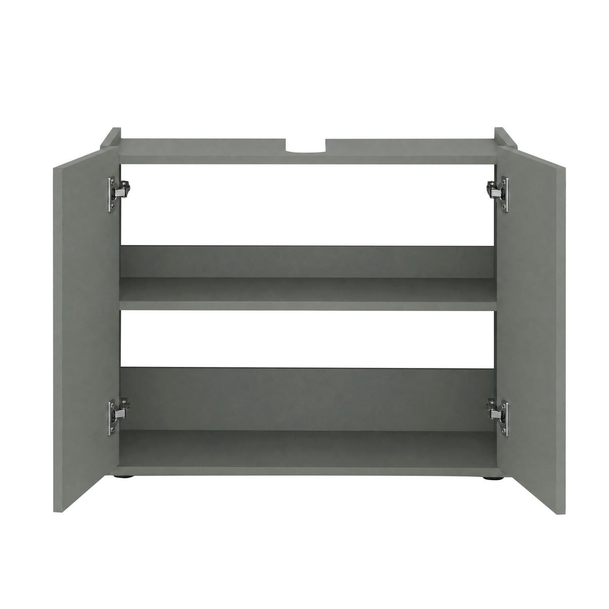 WASCHBECKENUNTERSCHRANK 80/62/35 cm  - Schilfgrün/Eichefarben, Trend, Holzwerkstoff/Kunststoff (80/62/35cm) - MID.YOU