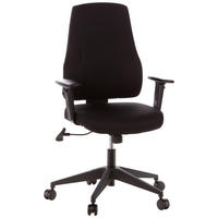 OTOČNÁ STOLIČKA, plochá tkanina, čierna - čierna, Modern, textil/plast (57/126/45cm) - MID.YOU