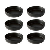 SUPPENTELLERSET Schwarz Hochglanz 6-teilig Steinzeug RAW  - Schwarz Hochglanz, Basics, Keramik (19,4/4,5cm) - Aida