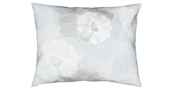 Bettwäsche Adelheid 140/200cm - Taupe/Blau, KONVENTIONELL, Textil (140/200cm) - Ombra