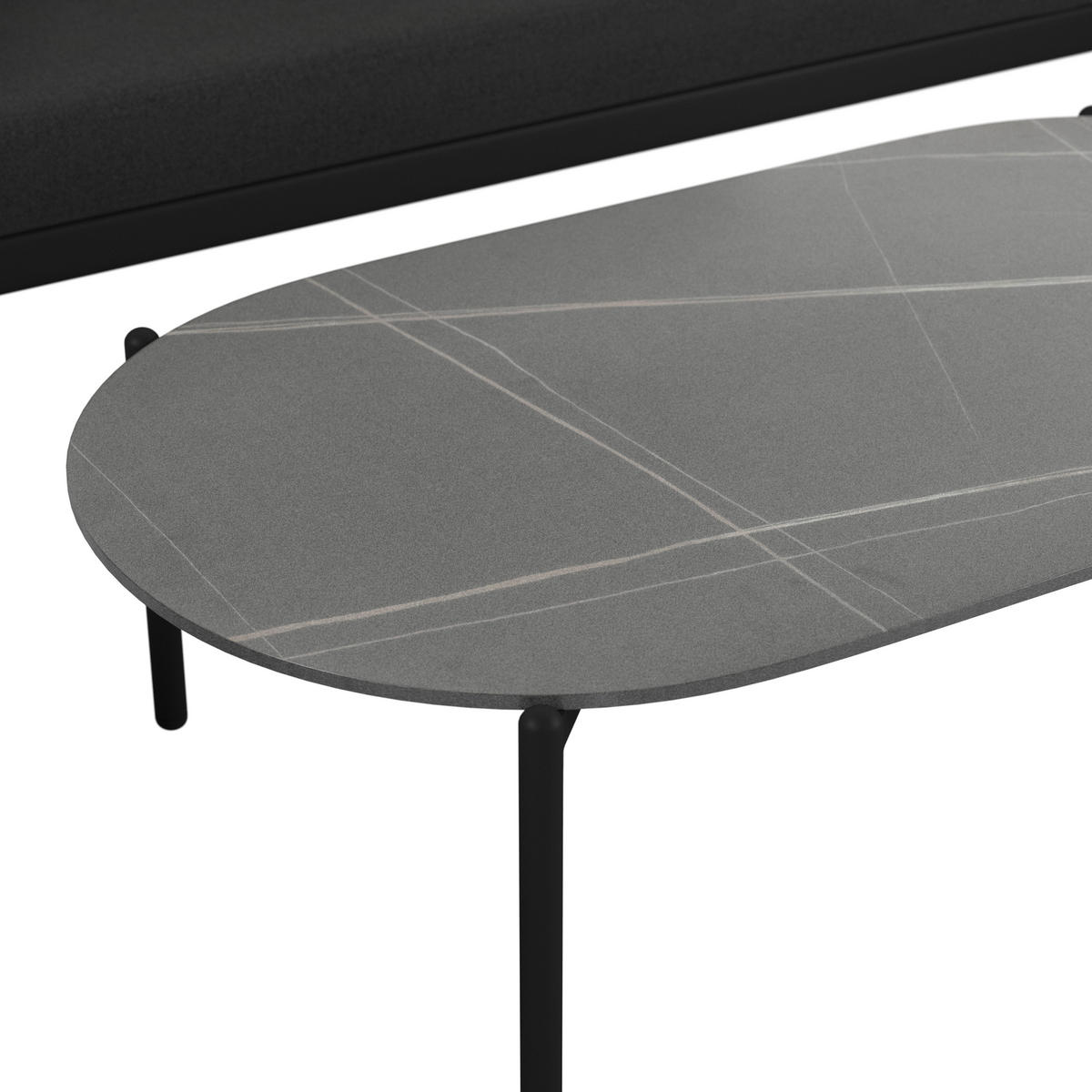 GARTENSET  4-teilig  - Schwarz/Naturfarben, Design, Keramik/Kunststoff - Dieter Knoll