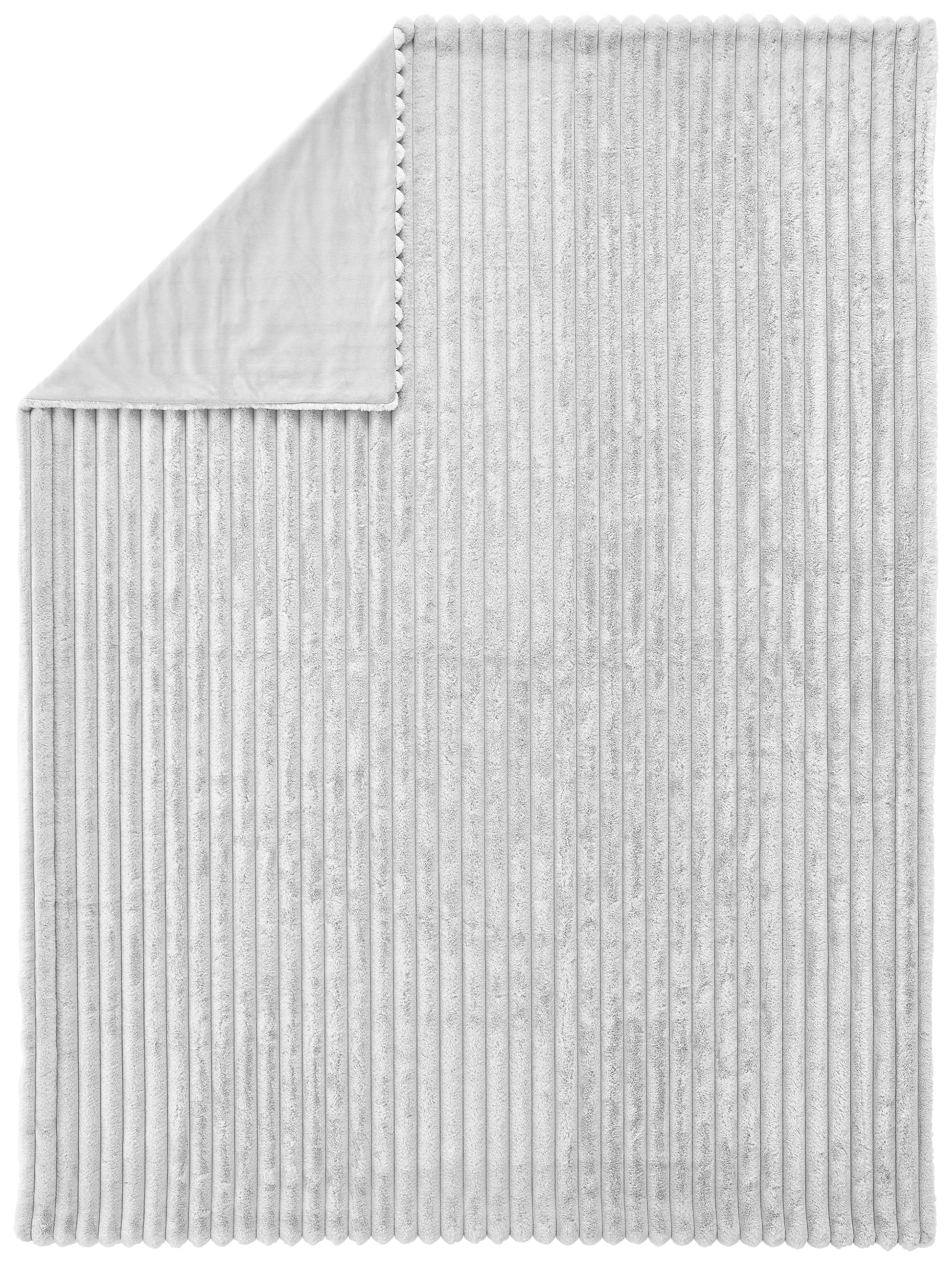 FLEECEDECKE Zuzana 150/200 cm  - Silberfarben, KONVENTIONELL, Textil (150/200cm) - Novel