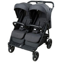 ZWILLINGSWAGEN Jimmy Duo  - Schwarz, Basics, Kunststoff/Textil (80/63,5/105cm) - Jimmylee