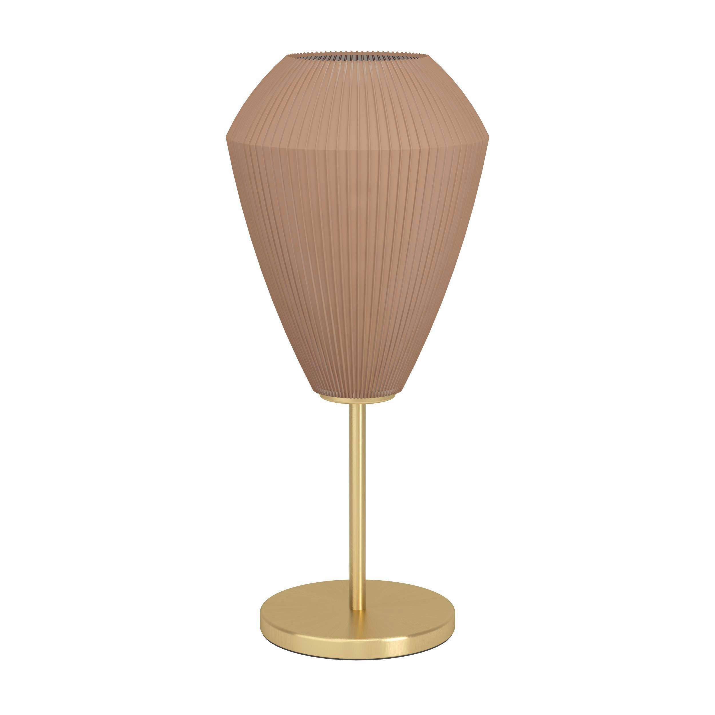 TISCHLEUCHTE 20/46 cm   - Sandfarben/Messingfarben, Basics, Glas/Metall (20/46cm)