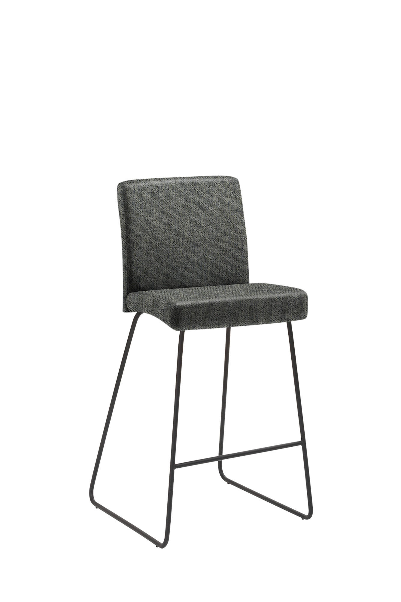 BARHOCKER in Salbeigrün  - Salbeigrün/Schwarz, Design, Holz/Textil (48/96/49cm) - Novel
