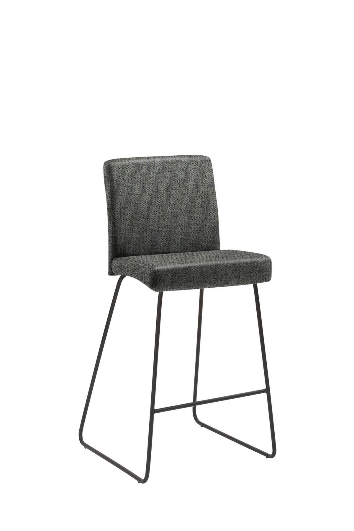 BARHOCKER in Salbeigrün  - Salbeigrün/Schwarz, Design, Holz/Textil (48/96/49cm) - Novel