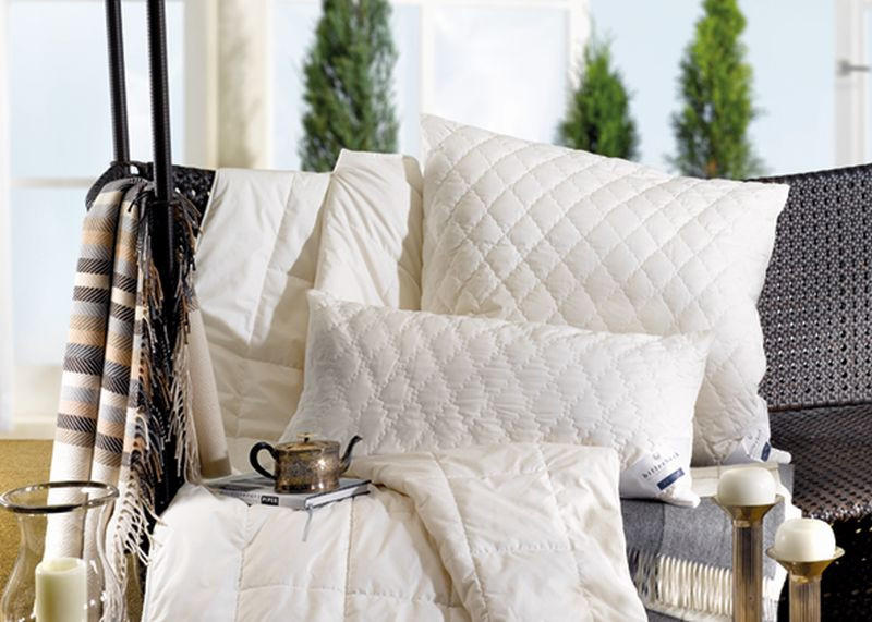 KOPFKISSEN  Bamboo  80/80 cm       - Champagner, KONVENTIONELL, Textil (80/80cm) - Billerbeck