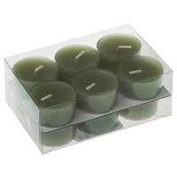 TEELICHT 12 Stück  - Grün, Basics (3,8/1,8cm) - Steinhart