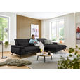 ECKSOFA in Echtleder Dunkelbraun  - Dunkelbraun/Schwarz, Design, Leder/Metall (332/193cm) - Dieter Knoll