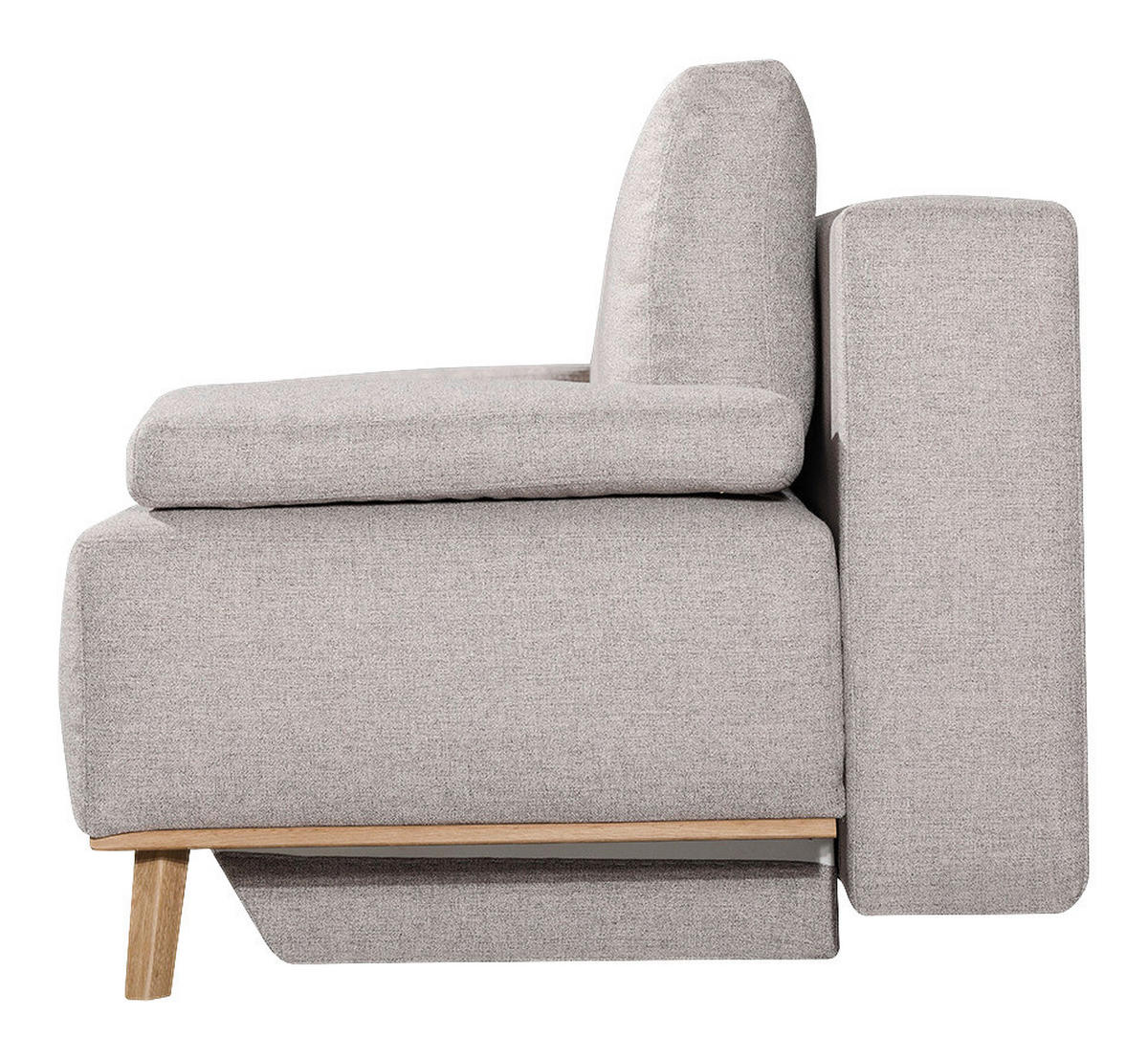 BOXSPRINGSOFA in Hellgrau  - Hellgrau, Design, Holz/Textil (203/97/107cm) - Dieter Knoll