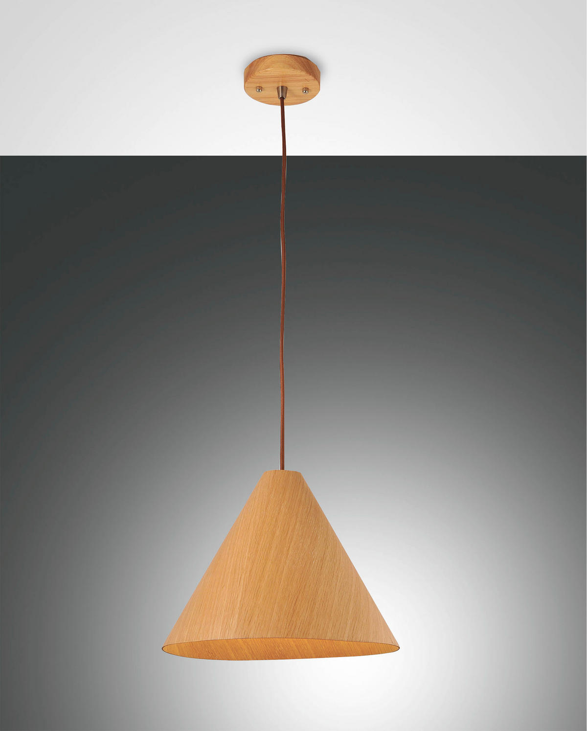 PENDELLEUCHTE 33/200 cm  - Design, Holz/Textil (33/200cm) - Fabas Luce