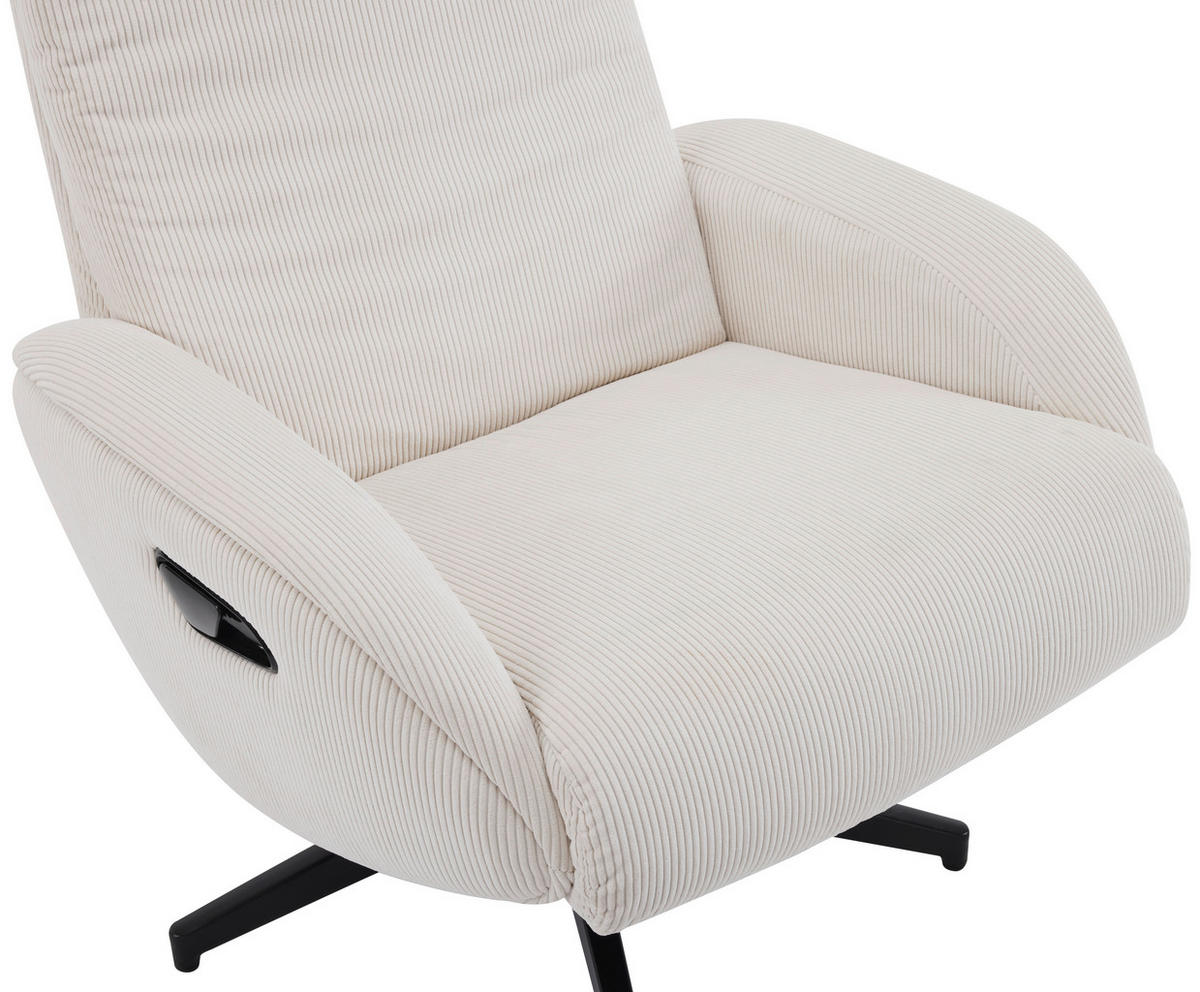 RELAX FOTEL SZETT - bézs/fekete, Design, textil/fém (77/107/75cm) - Xora