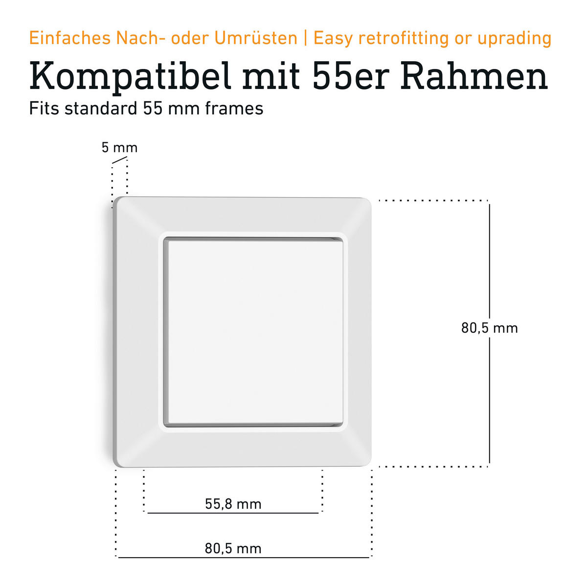SCHALTER - Trend (8.1/8.1/1.5cm) - Steinel