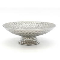 DEKOSCHALE - Silberfarben, Basics, Keramik (25/25/9cm) - Cor Mulder