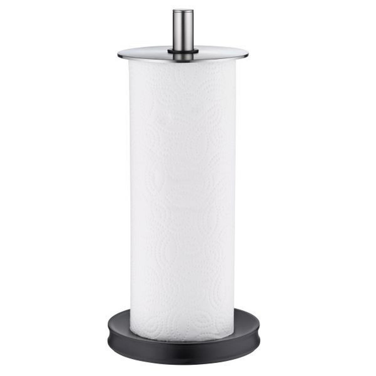 DRŽAČ ZA PAPIRNI UBRUS - boja nerđajućeg čelika/crna, Dizajnerski, metal/plastika (32cm) - WMF