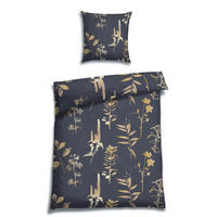 BETTWÄSCHE 2-teilig Satin 155/220 cm  - Dunkelblau, Basics, Textil (155/220cm) - Florella