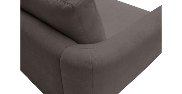 ECKSOFA  in Chenille Dunkelbraun  307/224 cm  - Dunkelbraun/Schwarz, KONVENTIONELL, Kunststoff/Textil (307/224cm) - Hom`in