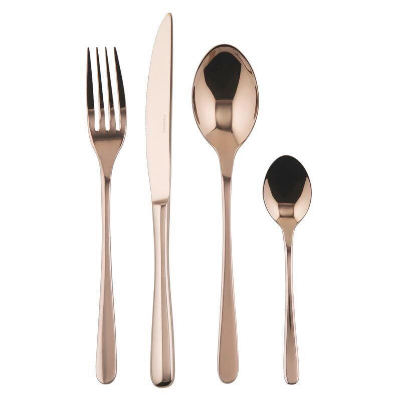 SET PRIBORA ZA JELO  24-dijelni      - bakrenaste boje, Basics, metal (20/3/3cm) - Sambonet