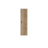 HÄNGEELEMENT Eichefarben, Weiß  - Eichefarben/Schwarz, Design, Holzwerkstoff/Metall (33/120/30cm) - MID.YOU