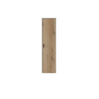 HÄNGEELEMENT Eichefarben, Weiß  - Eichefarben/Schwarz, Design, Holzwerkstoff/Metall (33/120/30cm) - MID.YOU