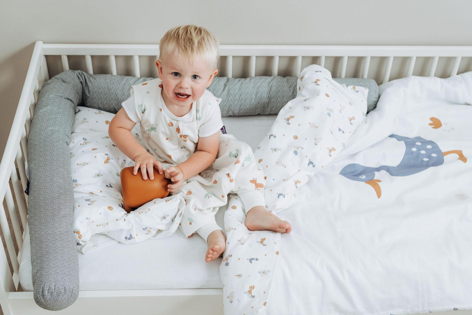 BABYBETTWÄSCHE 100/135 cm  - Multicolor/Weiß, Basics, Textil (100/135cm) - Träumeland