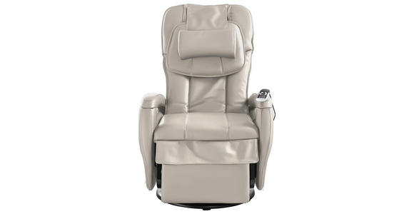 MASSAGESESSEL in Leder Beige - Beige, Design, Leder (80/117/114cm) - Cantus