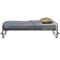 KLAPPBETT 90/200 cm Schwarz  - Schwarz, Basics, Metall (90/200cm) - MID.YOU