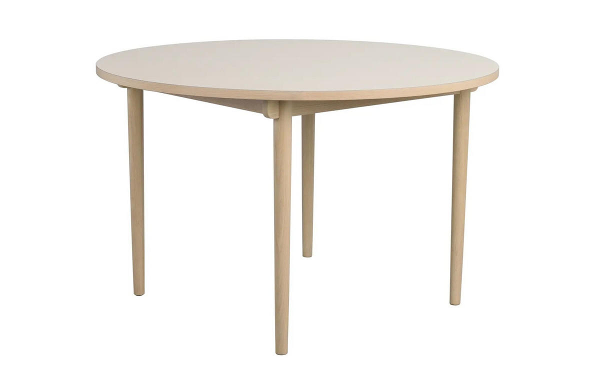 MATBORD i trä 120/120/75 cm   - beige/ek Bianco, Klassisk, trä (120/120/75cm) - Rowico