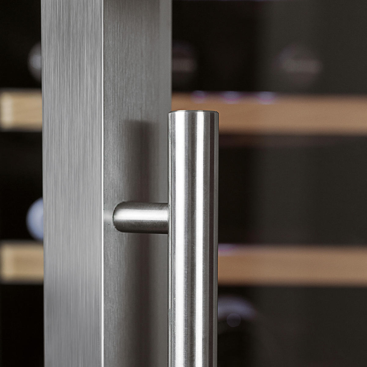 WEINKÜHLSCHRANK  - Edelstahlfarben, Basics, Metall (39,5/63/103,5cm) - CASO Design