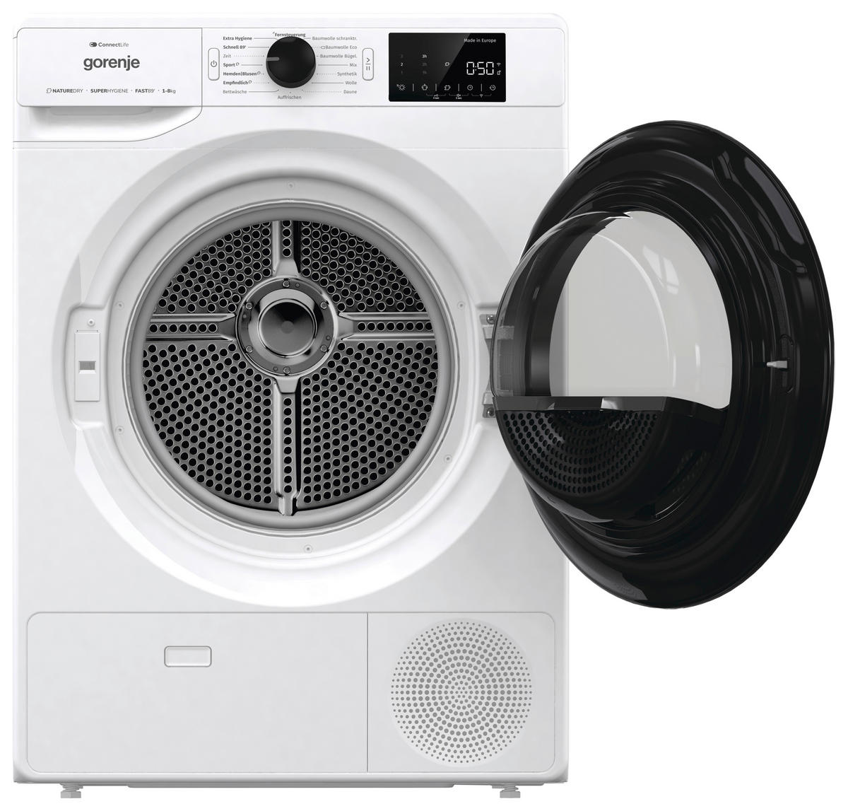WÄRMEPUMPENTROCKNER DPNE82/GN  - Weiß, MODERN, Glas/Kunststoff (60/85/62,5cm) - Gorenje