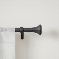 VORHANGSTANGENSET 91-183 cm  - Schwarz, KONVENTIONELL, Kunststoff/Metall (91-183cm) - Umbra