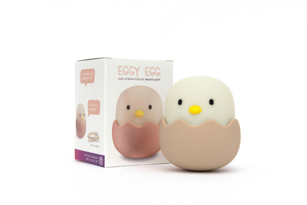 KINDER-NACHTLICHT Eggy 15/9/15 cm   - Multicolor, Trend, Kunststoff (15/9/15cm)