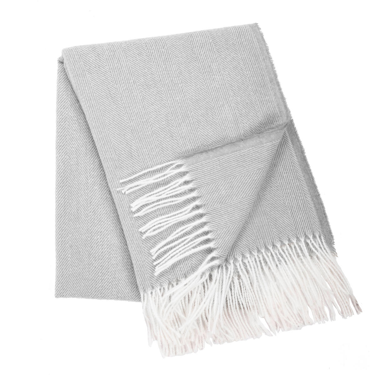 PREKRIVAČ 130/170 cm  FISHBONE  - siva, Konvencionalno, tekstil (130/170cm)