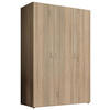 OMARA S KLASIČNIMI VRATI, hrast sonoma  - barve aluminija/hrast sonoma, Konvencionalno, umetna masa/leseni material (121/176/51cm) - Boxxx