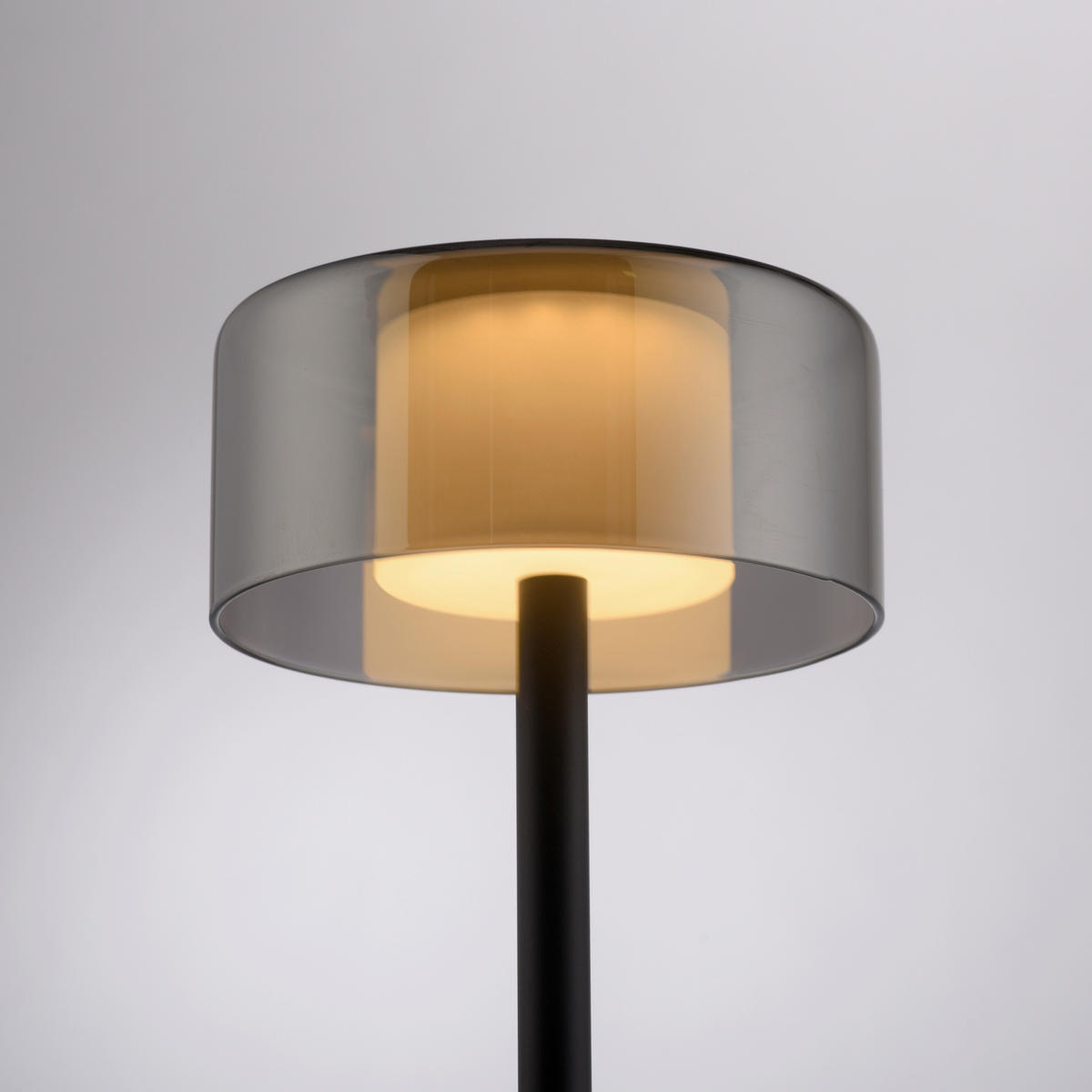 LED-TISCHLEUCHTE 15/15/33 cm   - Schwarz, Design, Glas/Kunststoff (15/15/33cm) - Paul Neuhaus