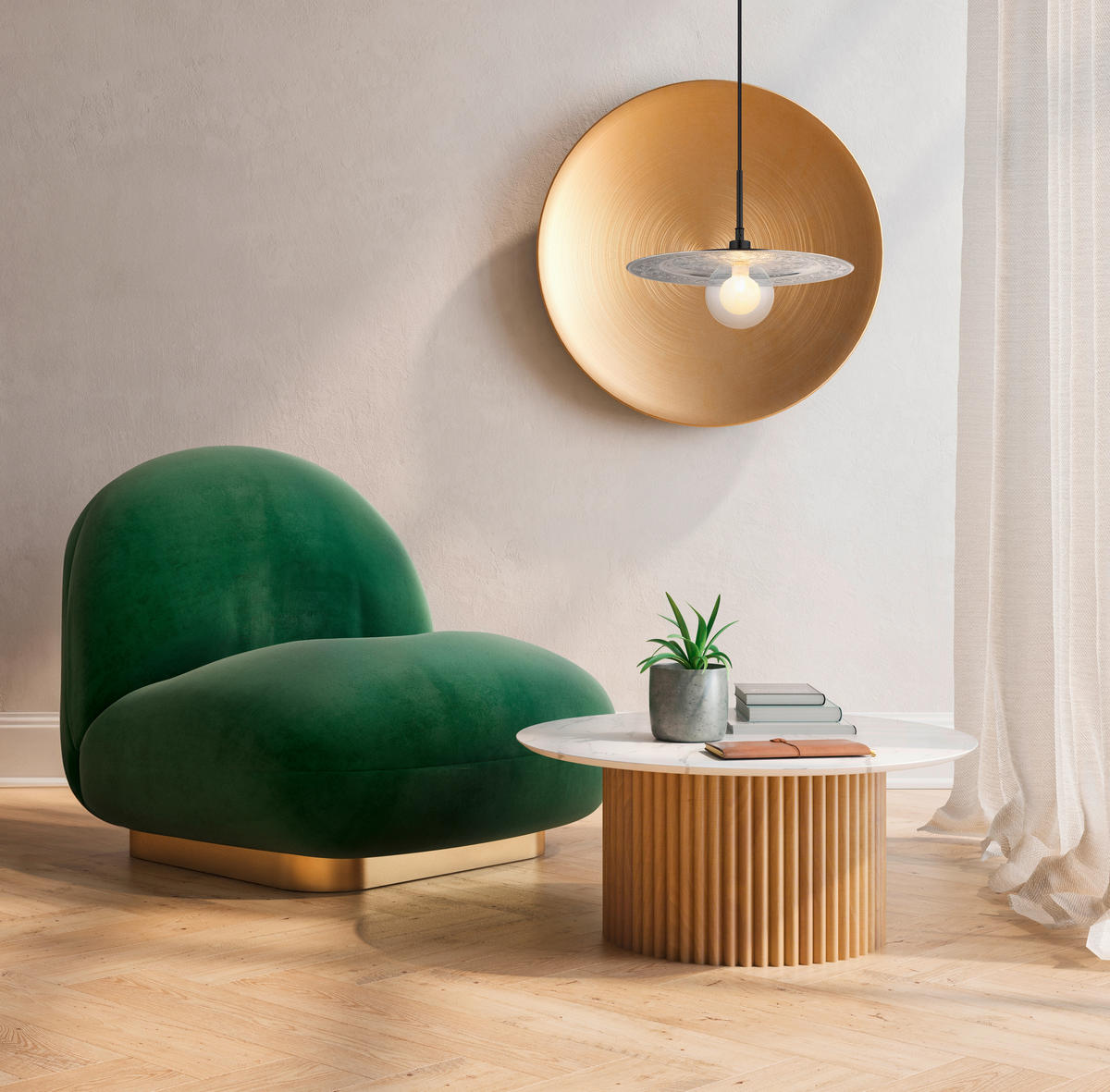 HÄNGELEUCHTE 33/119 cm    - Klar/Silberfarben, Konventionell, Glas/Kunststoff (33/119cm) - Globo