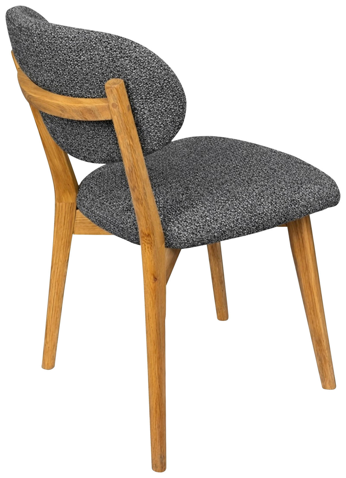 STUHL  Stoffauswahl Webstoff  - Eichefarben/Dunkelgrau, MODERN, Holz/Textil (51/86/60cm) - Carryhome