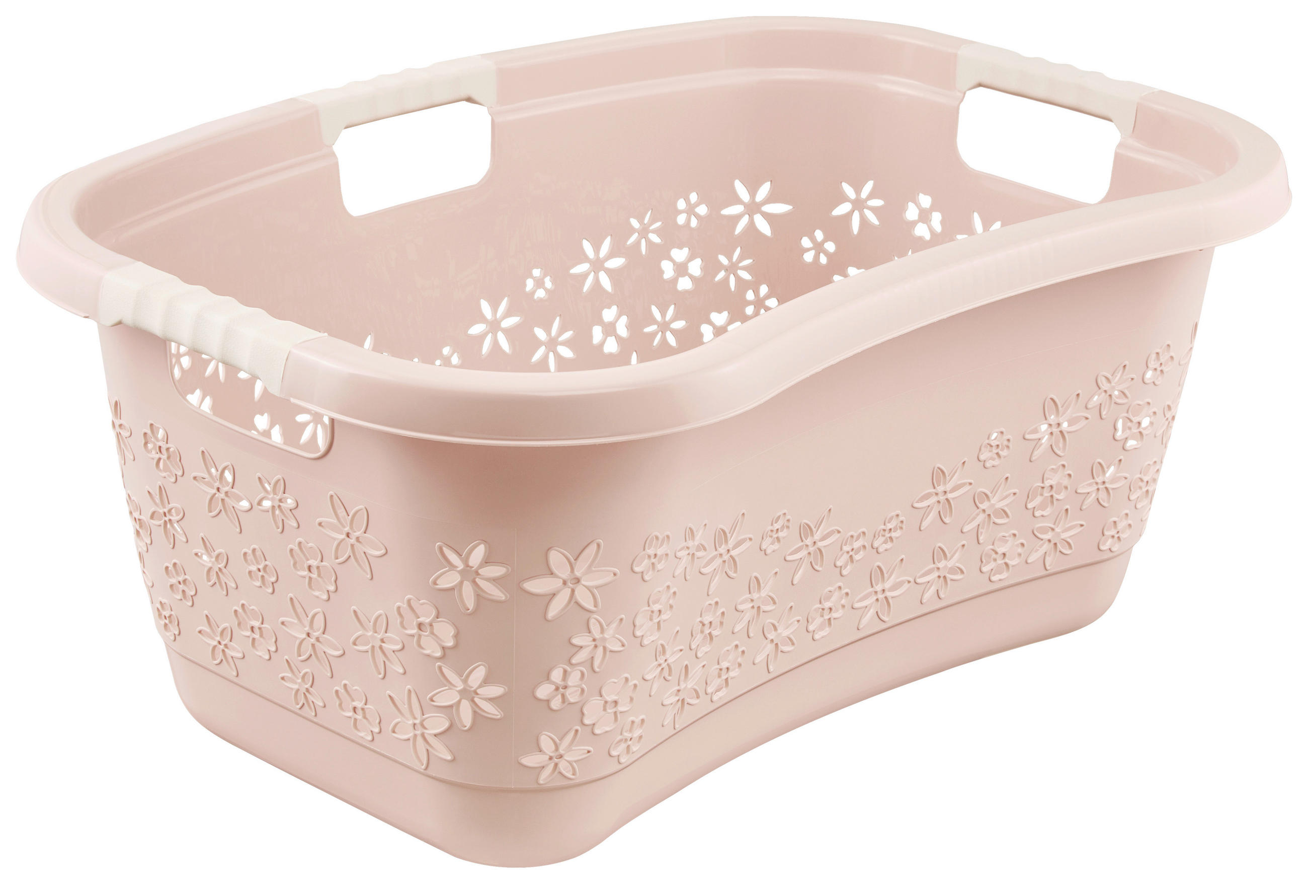 Wäschekorb Lasse Altrosa, 65x45x28,5 Cm
