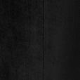 HOCKER Samt Schwarz, Goldfarben - Goldfarben/Schwarz, Trend, Textil/Metall (35/42/35cm) - Xora
