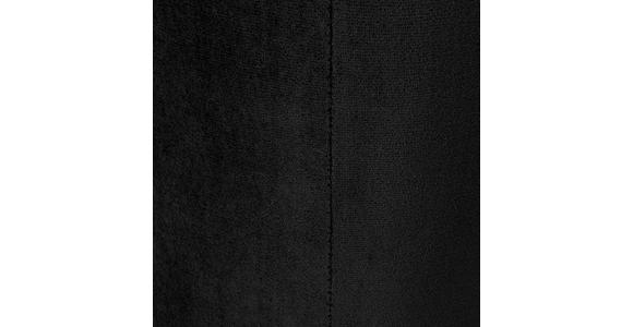 HOCKER Samt Schwarz, Goldfarben - Goldfarben/Schwarz, Trend, Textil/Metall (35/42/35cm) - Xora