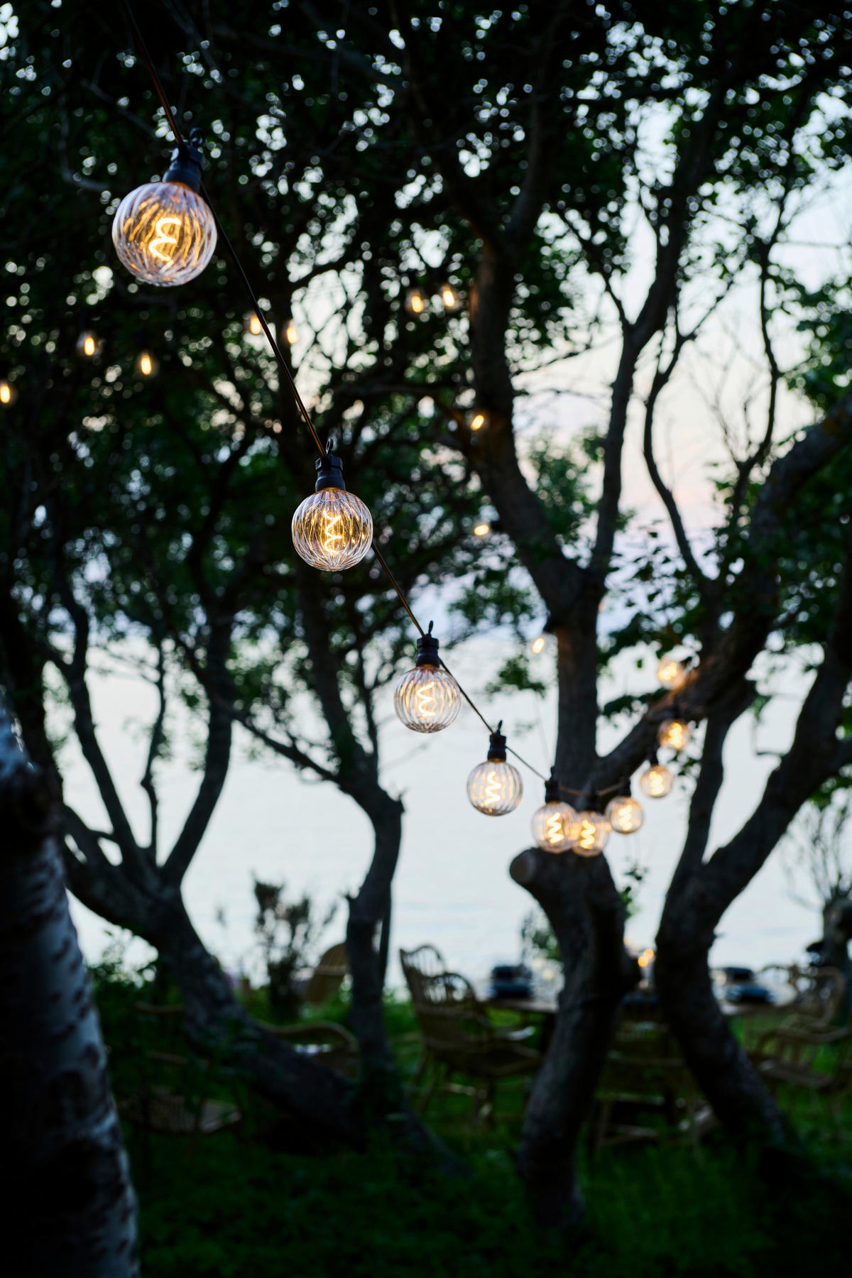 LICHTERKETTE 500 cm  - Transparent/Schwarz, KONVENTIONELL, Kunststoff (500cm)