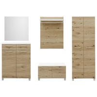 GARDEROBE 6-teilig  in 270/193/40 cm  - Eichefarben/Weiß, Design, Holz/Holzwerkstoff (270/193/40cm) - Dieter Knoll