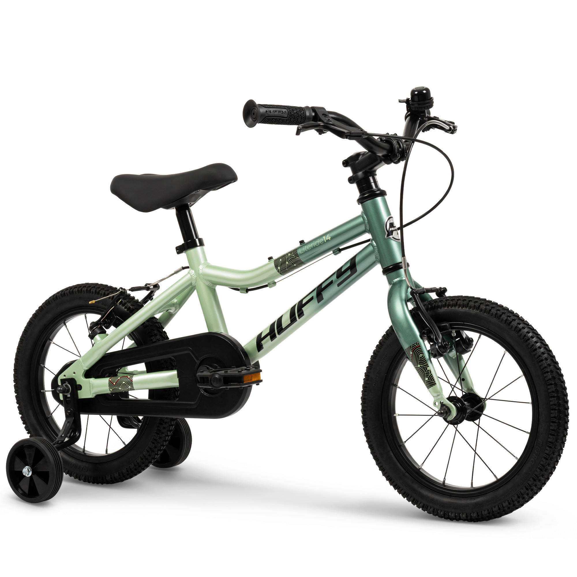 KINDERFAHRRAD 14 Zoll  - Grün, Basics, Metall (35/56/105cm)